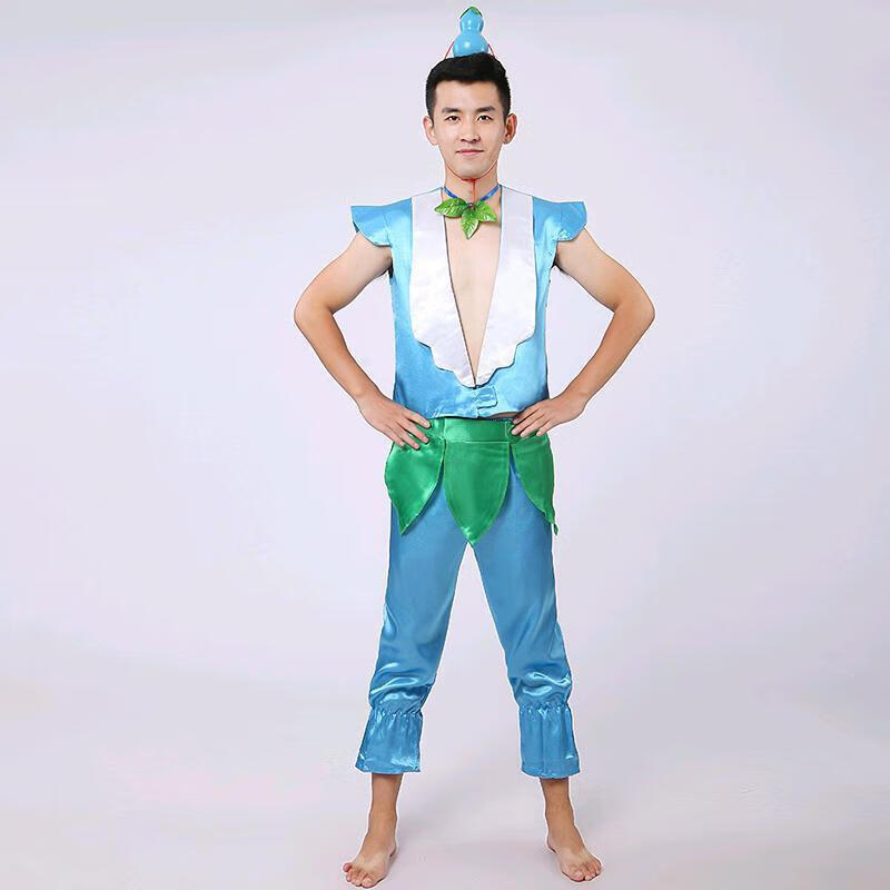 618活动定制葫芦娃演出服六一儿童节七兄弟卡通男童幼儿园环保衣服