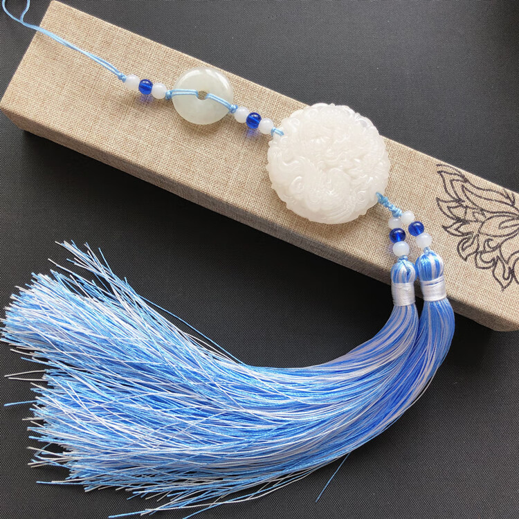 fandizi古风汉服龙凤玉佩流苏挂件腰佩古装禁步中式旗袍压襟情侣定情