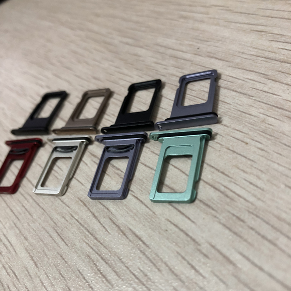 卡托 iphone11手机卡槽插卡套电话卡架 11pro卡槽双卡【黑色】【图片