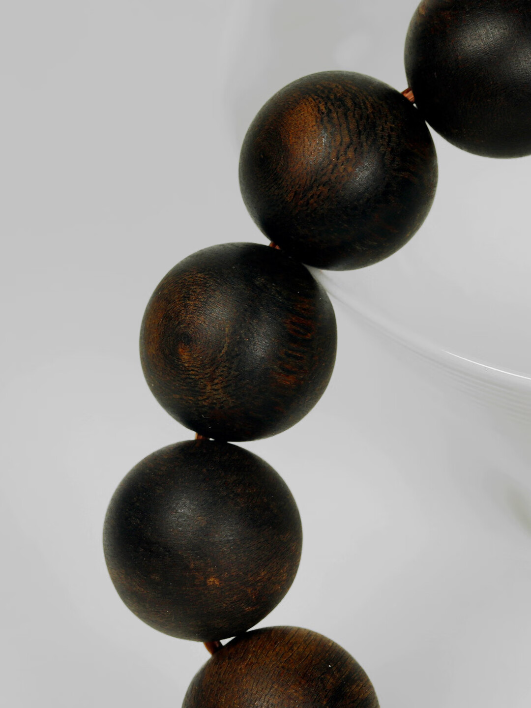 檀音99分沉水浮菲律宾全品相黑油老料沉香手串男款14mm15颗收藏级