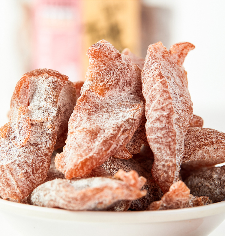 udk优之良品 盐津桃肉150g 桃肉干水蜜桃水果干黄桃干蜜饯果脯食品