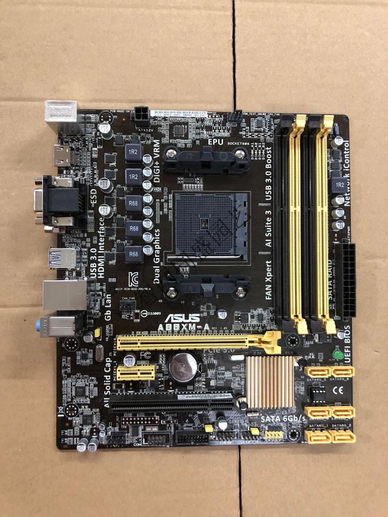 全新/华硕a88xm-a主板 fm2 主板 a68 a78 a88x amd主板ddr3 黄色