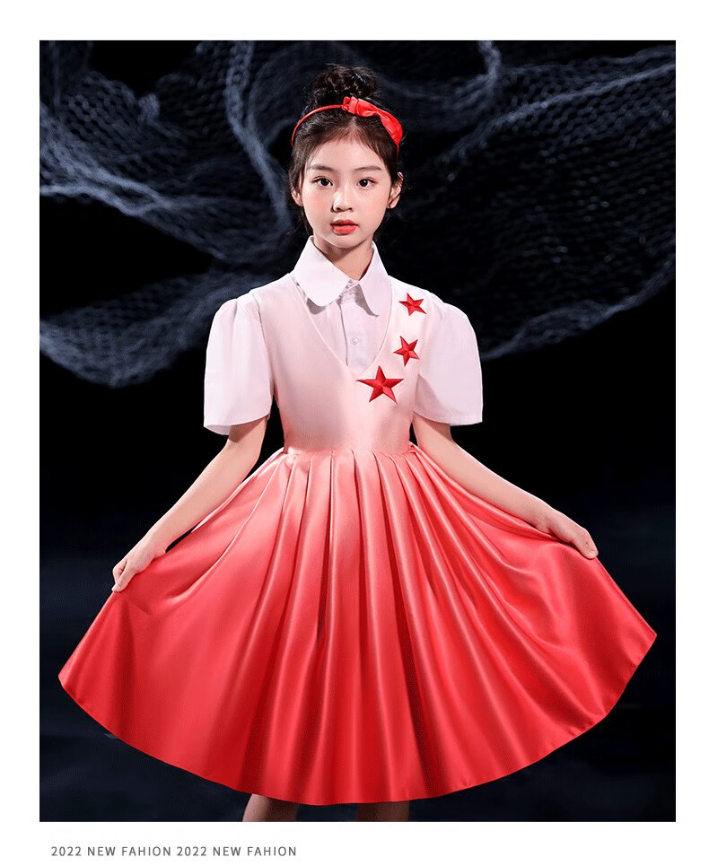 儿童朗诵比赛服装童合唱演出服小学生诗歌朗诵女童演讲比赛服装男童