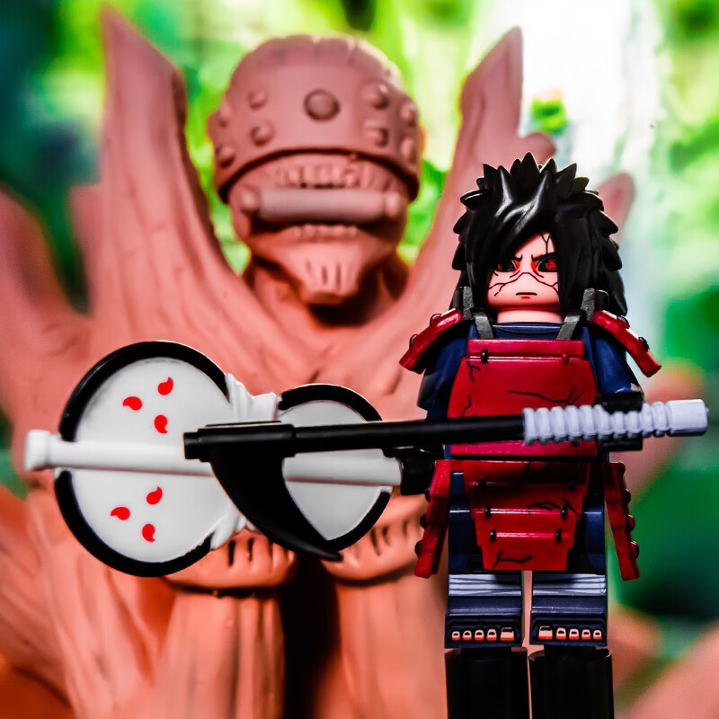 【···】火影忍者积木六道宇智波斑波风水门超稀有第三方人仔玩具