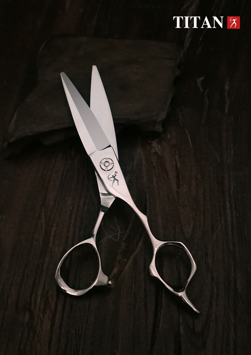 titan大力人胖胖剪刀美发剪刀柳叶剪日式发型师滑剪柳叶剪刀理发剪刀