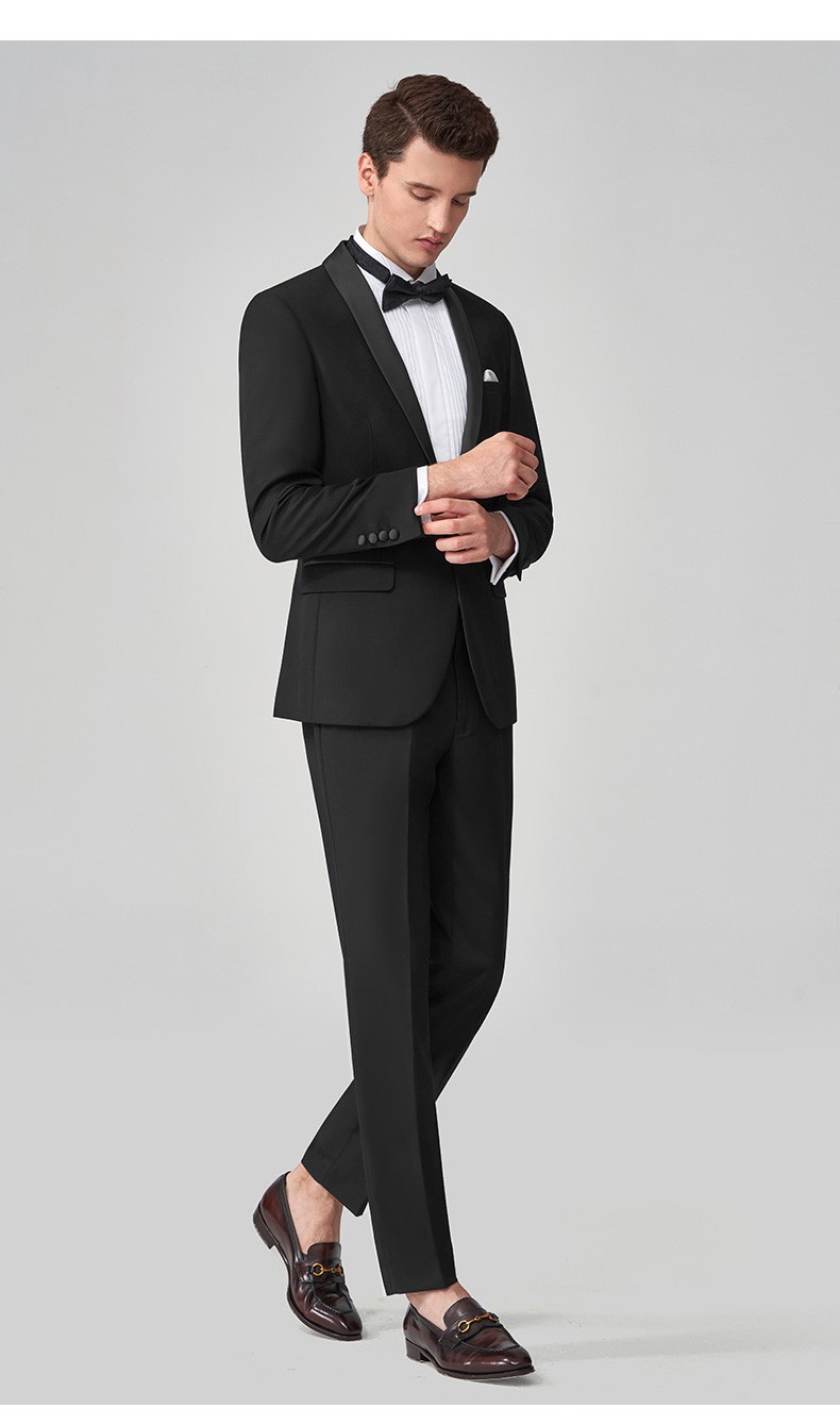 kea新郎西服套装男士塔士多礼服男套装韩版修身结婚西装婚礼宴会主持