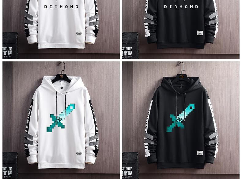 西木柒我的世界dream卫衣苦力怕游戏周边衣服连帽卫衣潮牌秋冬长袖