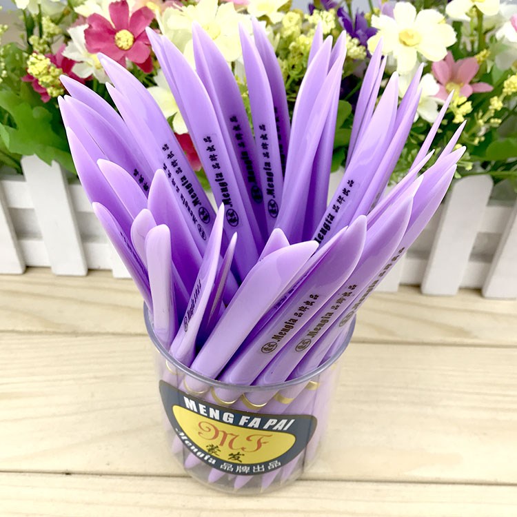 刀笔批发扁刀笔圆珠笔 快递物流笔广告笔 开箱笔40只/桶 蒙发2桶【80