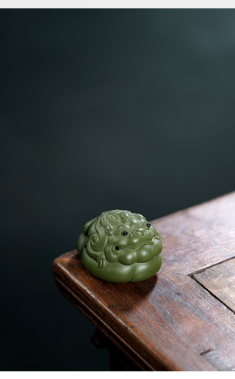 自在匠心宜兴紫砂茶宠茶桌客厅茶艺小摆件可养变色包浆茶玩茶庞祥云