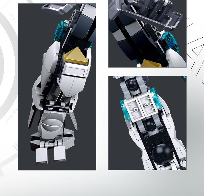 乐高(lego)机动都市阿尔法积木同款男孩子环太平洋战争机甲玩具亚瑟