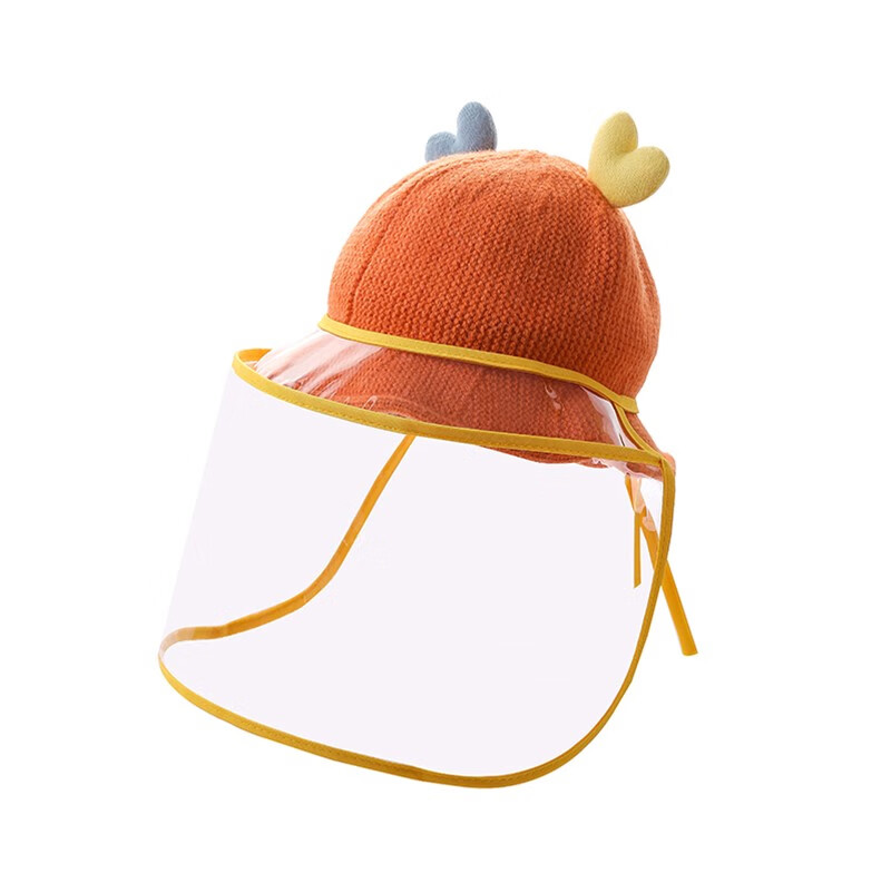 新生儿面罩0-3个月婴儿防护面部罩防飞沫帽子神器帽儿童面罩宝宝隔离