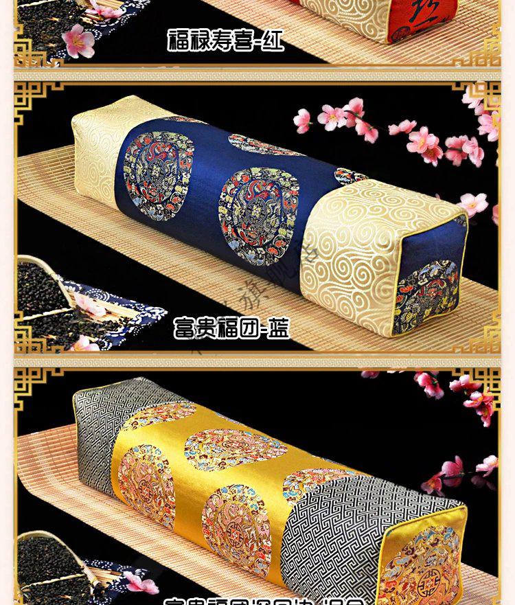 皇帝枕头中国风中式仿古枕头宫廷复古长方枕苦荞麦古代单人椎枕 关注