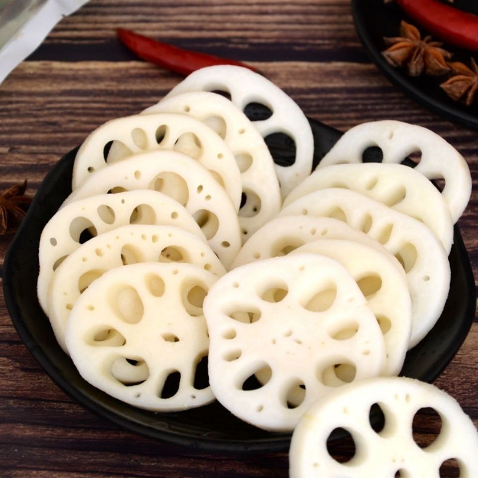 5斤清水莲藕片涮火锅麻辣烫蔬菜烧烤嫩藕袋装新鲜莲藕500克*5 500克*5