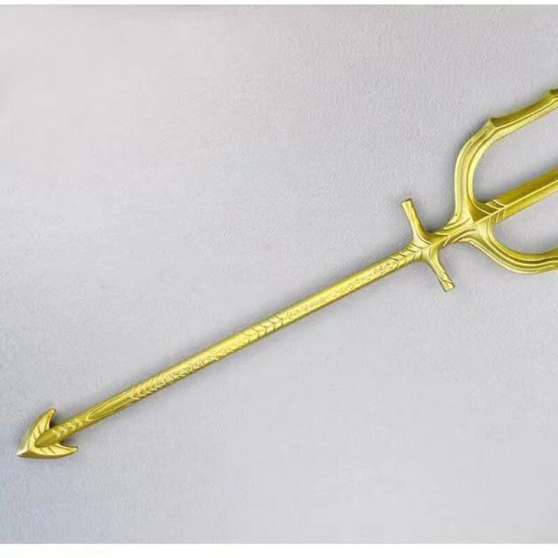 黄金海王三叉戟道具模型电影dc正义联盟周边男孩儿童玩具 小号金色