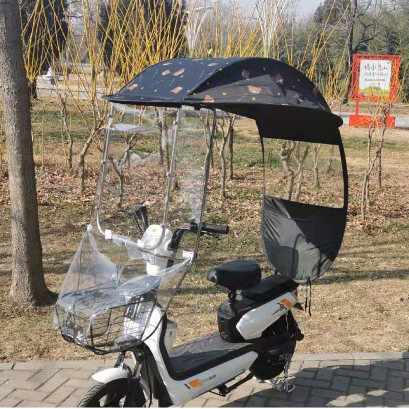 曦凰小型电瓶车雨棚蓬电动自行车防晒遮雨挡风罩电瓶车加厚车棚遮阳伞