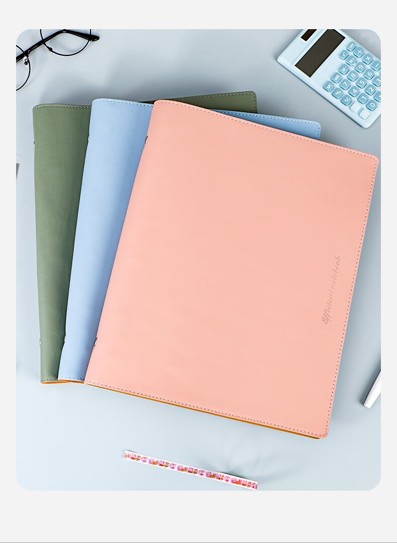 georgewillsona4软皮活页本加厚空白本软壳活页笔记本子文具活页夹可