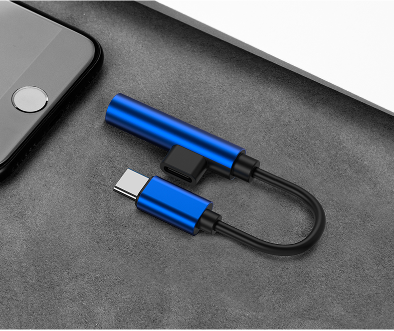 小米8耳机6转接头type-c数据线6x手机转换器3.