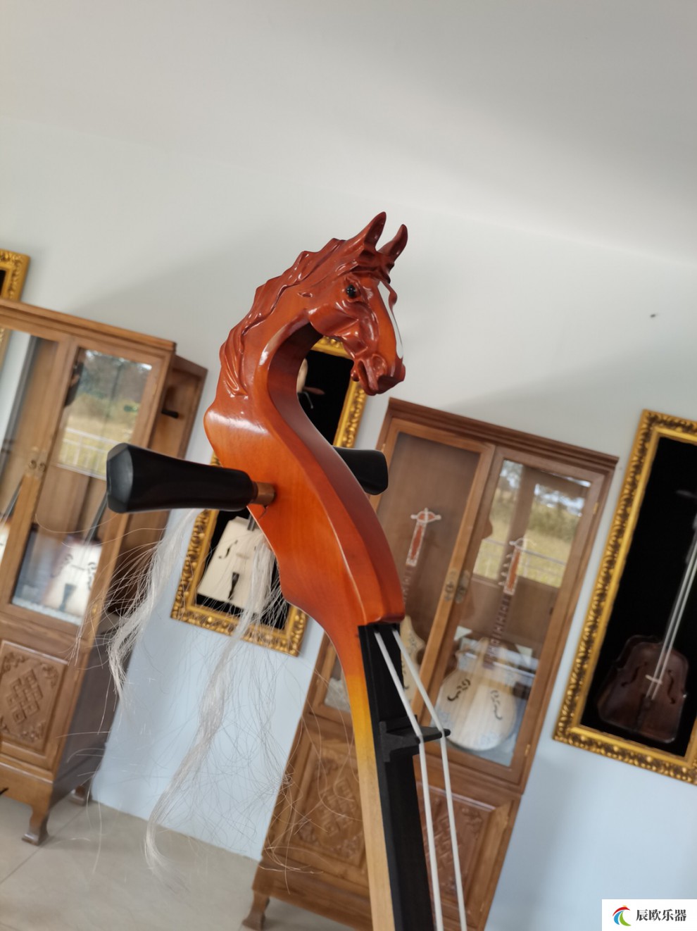 【品质好物】专业马头琴带教学白松木面板精细打磨好音色苏和的白马厂