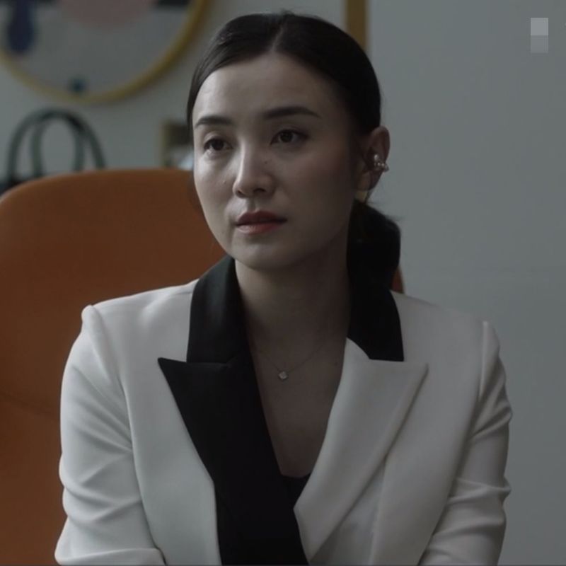 罗蒙高档品牌小舍得南俪宋佳同款衣服女士春夏新款气质黑白拼接撞色