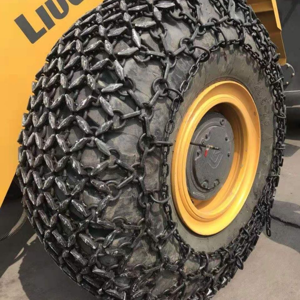 温妤适用于防滑链50铲车轮胎防滑链23525装载机轮胎保护链30轮胎防护