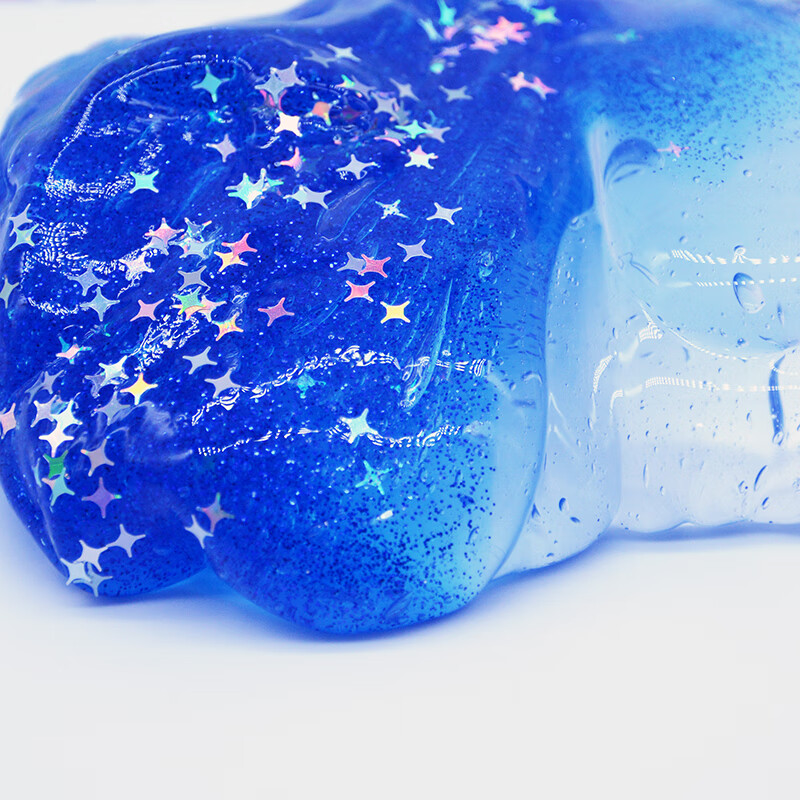 星空海洋系列水晶泥史莱姆少女心网红起泡胶解压slime外网ins 璀璨