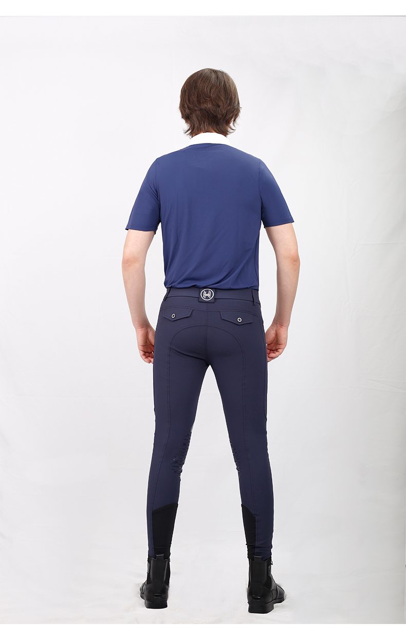 hellohorse硅胶马术马裤马术骑马裤超薄速干修身骑士装备儿童男女黑色