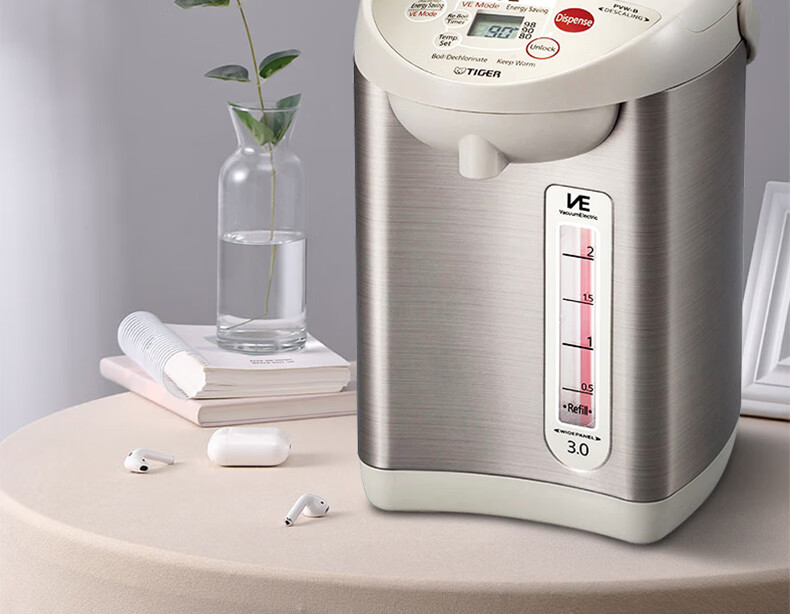 虎牌(tiger) 虎牌电热水瓶电水壶热水壶真空保温日本原装进口 节能四