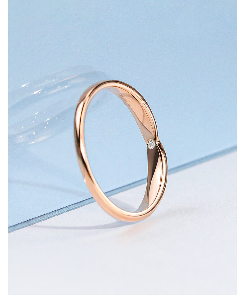 18k玫瑰金钻石戒指 16号【图片 价格 品牌 报价】-京东