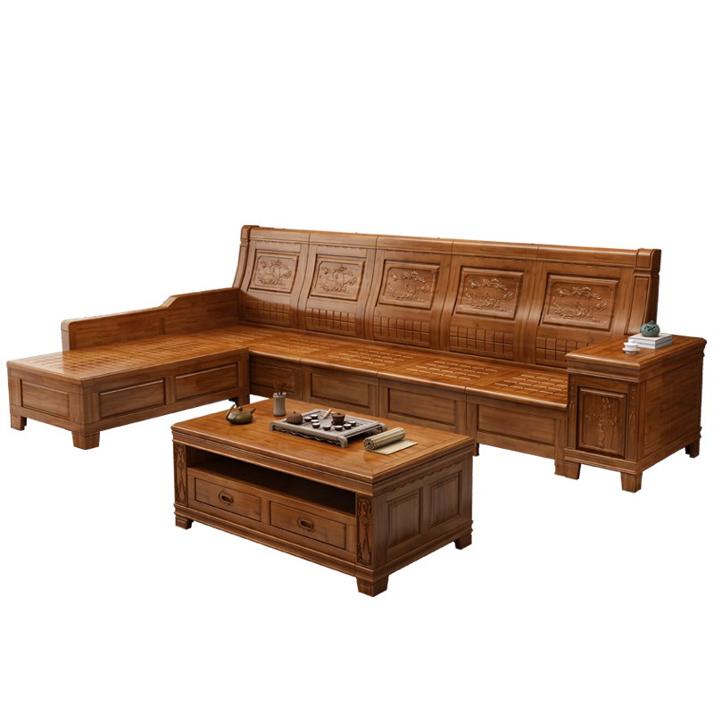 定制春秋椅春秋椅实木沙发发组合新中式香樟木沙发实木组合客厅家具