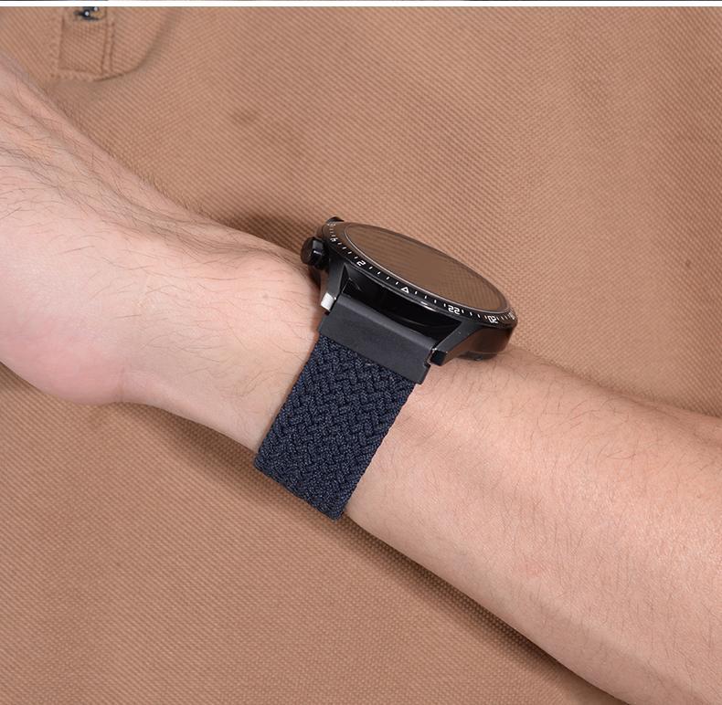 彩岸适用三星手表表带galaxy3尼龙active2编织gearsport弹力s4s3官方