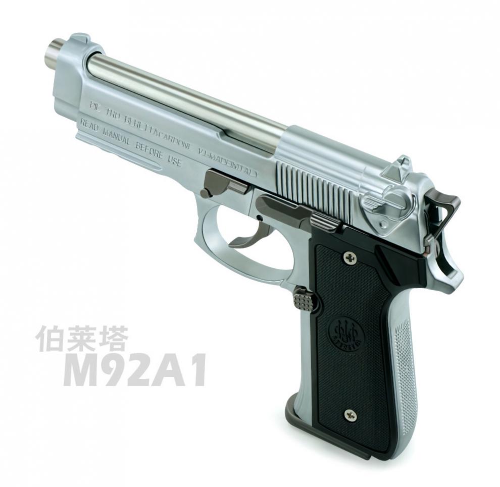 静态模型 车模 功斌 m92a1伯莱塔合金玩具可抛壳1:2.