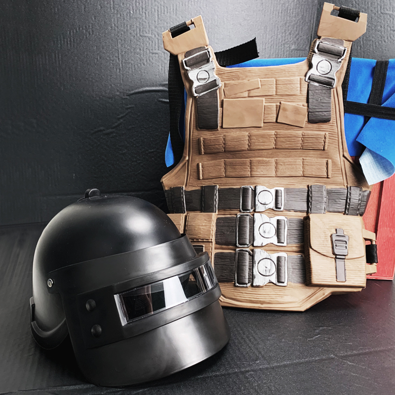 精品推荐绝地三级头盔求生儿童三级头三级甲三级包装备和平吃鸡套装