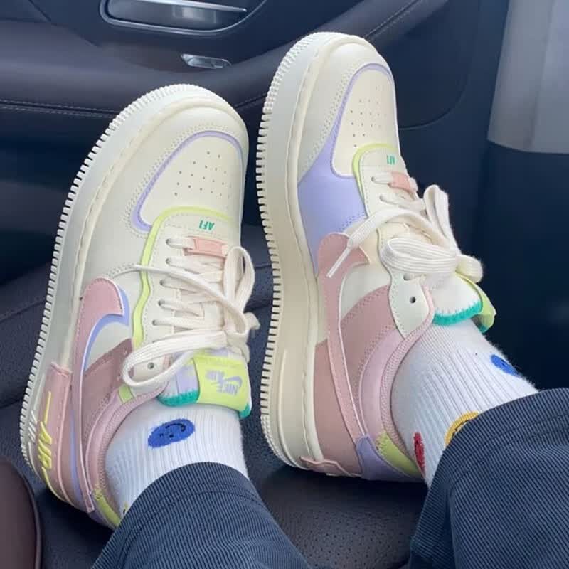 耐克女鞋nikeaf1空军一号airforce1shadow马卡龙时尚潮流运动休闲鞋ci