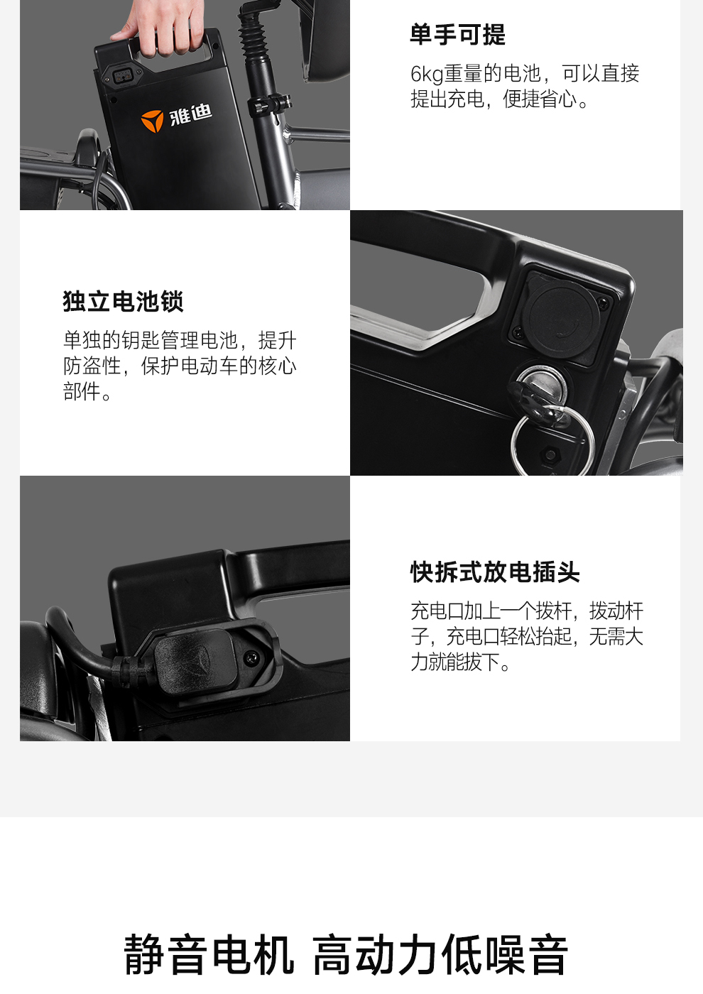 雅迪yade代驾折叠锂电池折叠电动自行车m321porgt1gt3外卖成人迷你