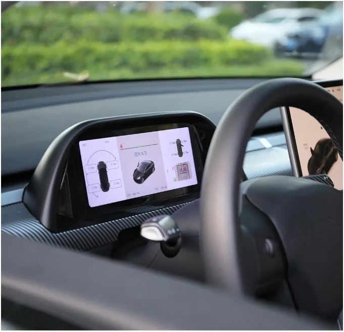 特斯拉model3/y一体式液晶仪表盘carplay显示屏小改装配件毛豆丫 真碳
