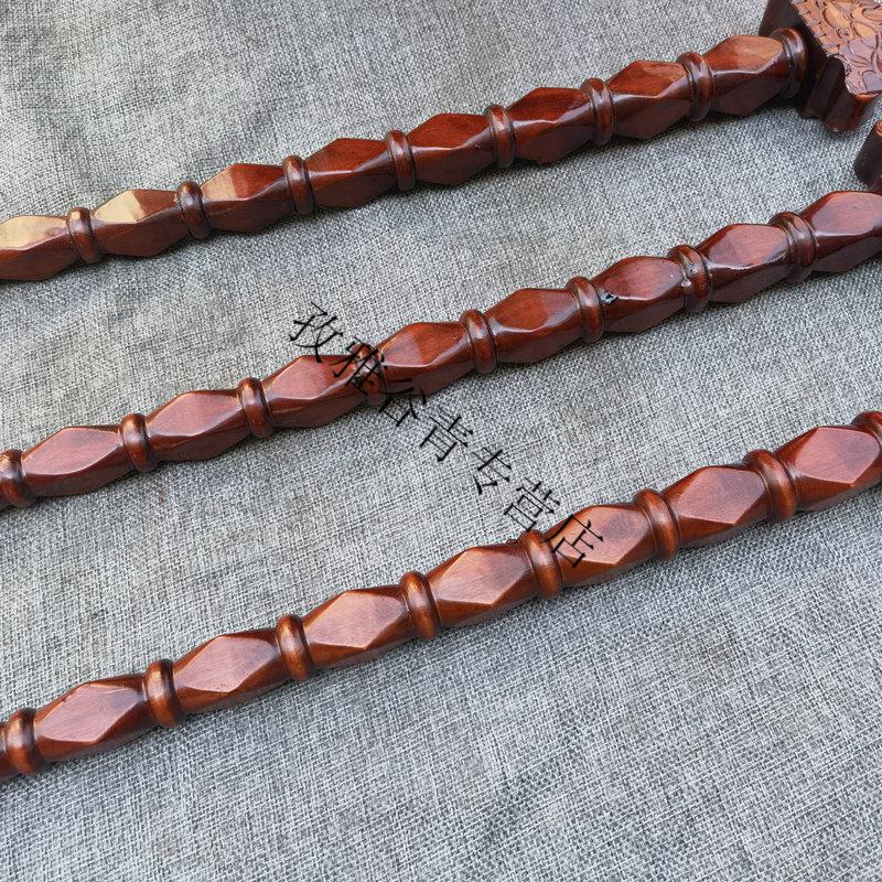 道家桃木龙头九节鞭姜子牙打shen鞭桃木剑节打shen锏道教用品鞭 道教