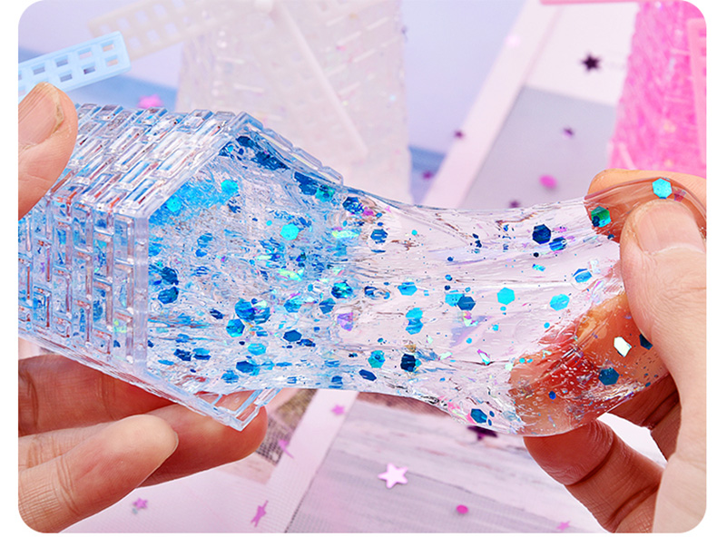 起泡胶材料套装 网红起泡胶儿童材料套装透明大礼盒气泡胶彩玩具 紫