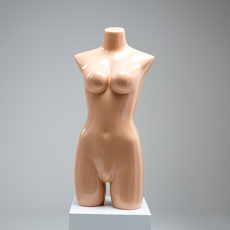 模特道具女内衣肤色半身泳装文胸模型橱窗展示架假人女模特 亮肤色jb