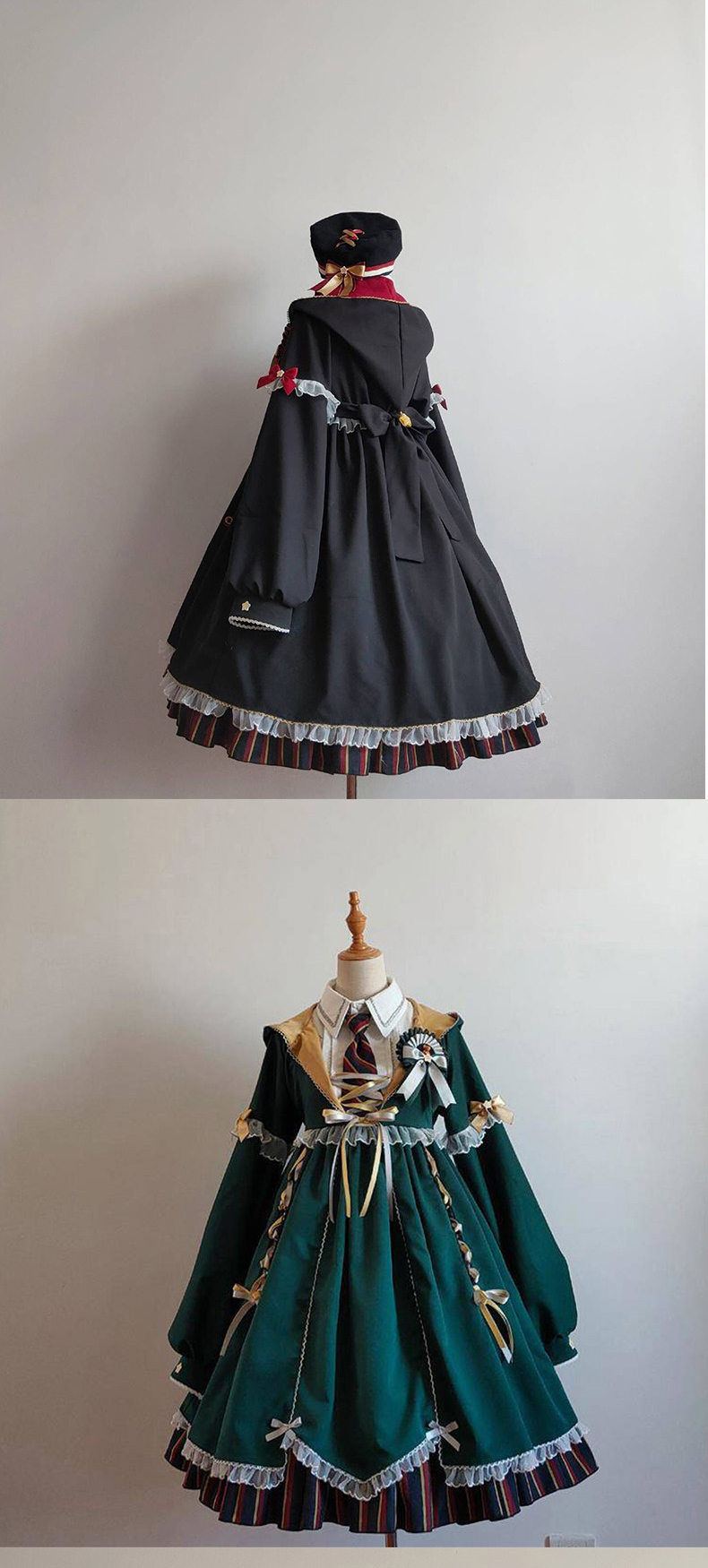 原创lolita洛丽塔裙子魔法少女连衣裙套装op洋装长袖中长款 魔法少女