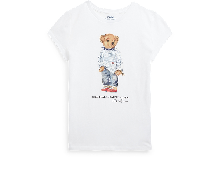 ralphlauren拉夫劳伦女童22年夏季polo熊棉质针织短袖t恤rl37761100