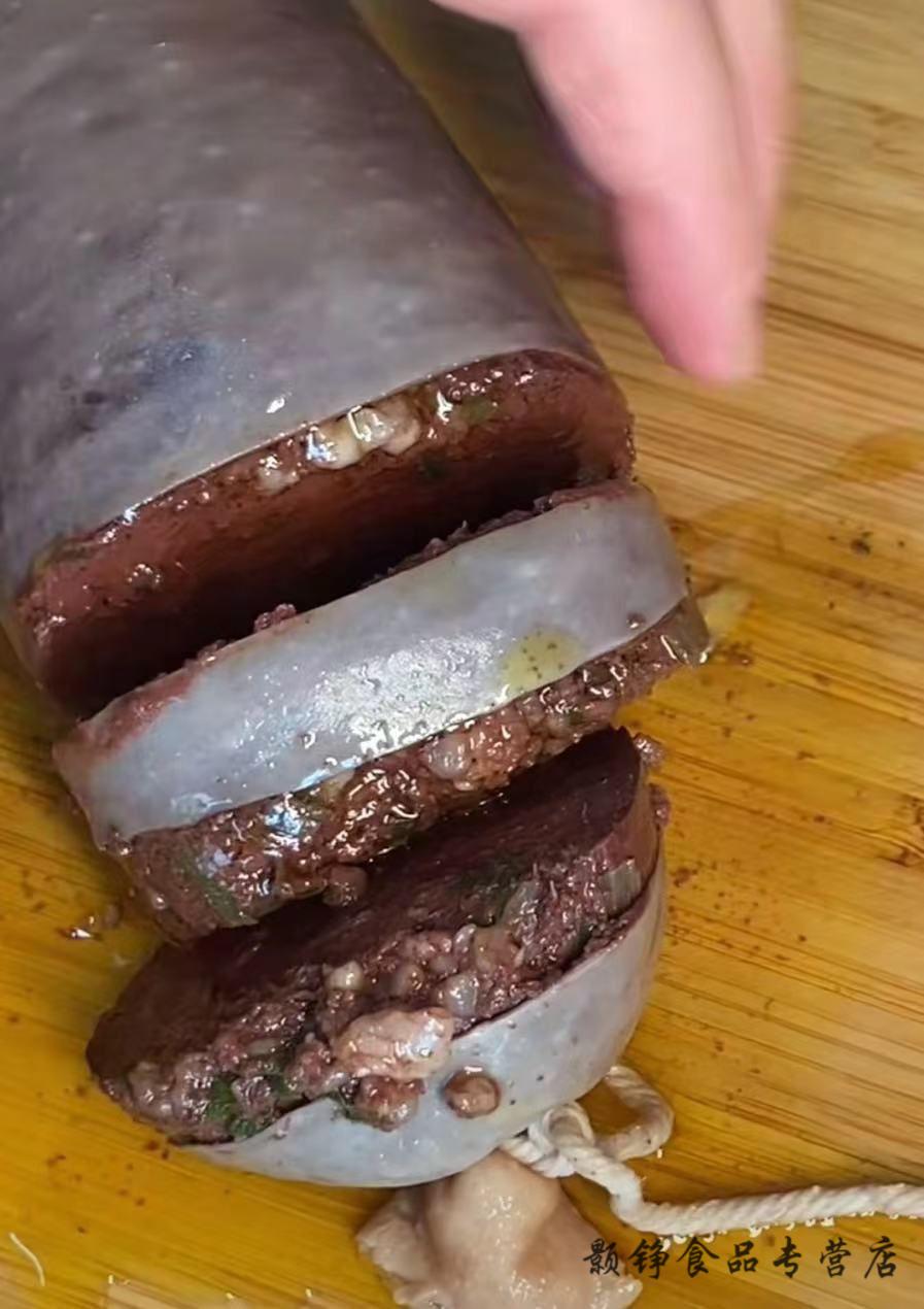 东北特产猪肥肠血肠猪大肠血肠新鲜现灌农家手工灌制 顺丰陆运猪大肠