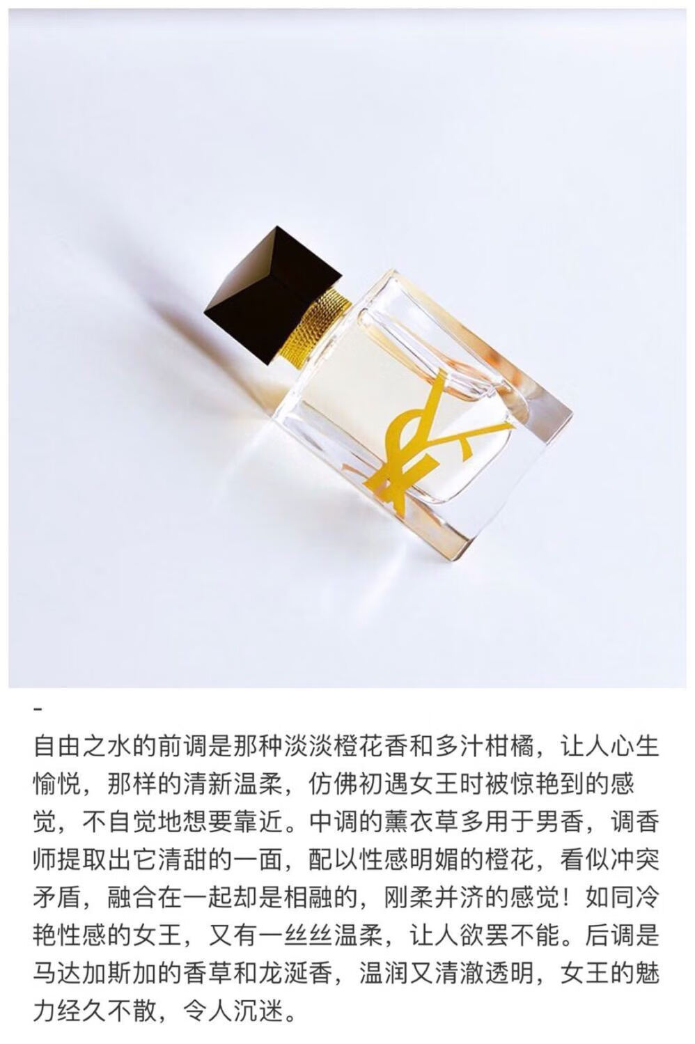 ysl圣罗兰自由之水反转巴黎清新版女士白茶淡香水花香7.