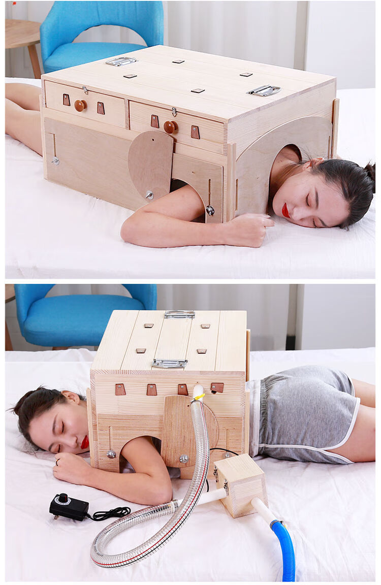 艾灸盒随身灸家用熏蒸仪器大号温灸器通用全身多功能木制艾灸箱美容院