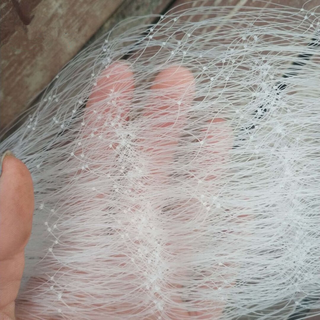 三层鱼网单层5指6指7指粘大鱼网挂网沉网捕鱼丝网100米沾鱼网渔网粘鱼