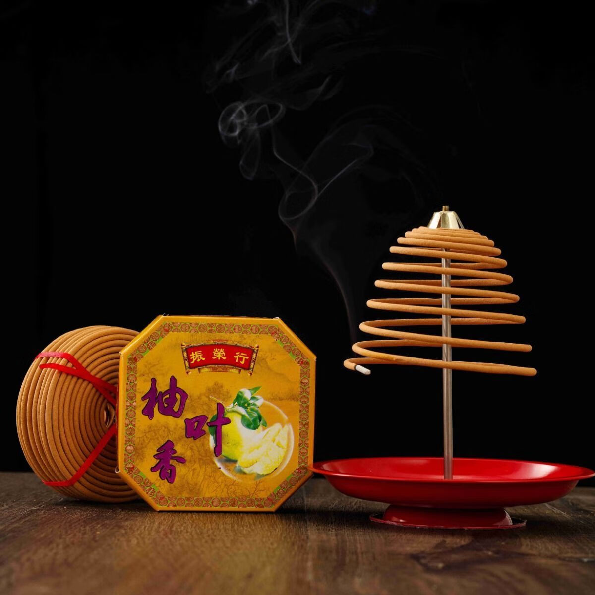 12小时盘香檀香净化空气驱蚊香酒店厕所家用室内香熏香卫生间除臭