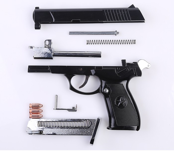 05合金模型礼品收藏不可发射92式训练枪模 抛壳usp枪色