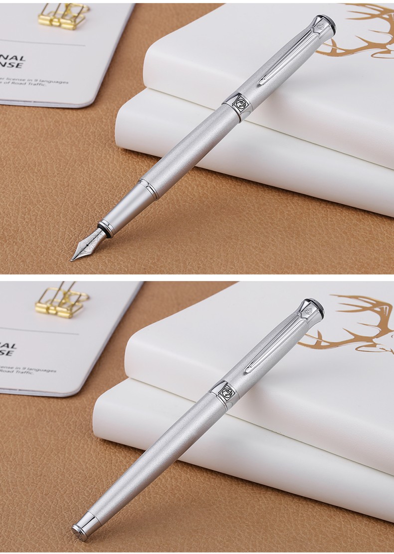 毕加索钢笔903男女商务礼盒学生练字铱金钢笔礼物金属刚笔可刻字生日