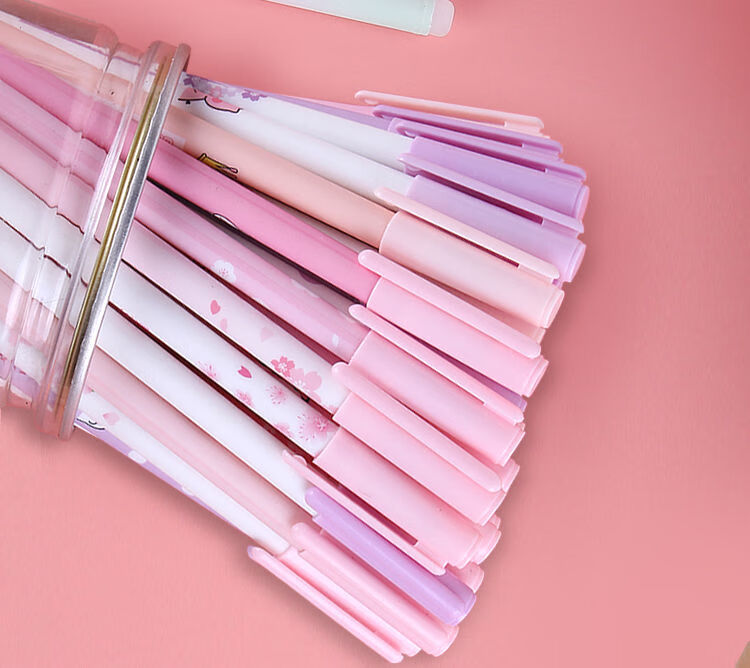 可擦笔摩易擦中性笔可擦笔芯晶蓝黑色可爱创意韩版0.