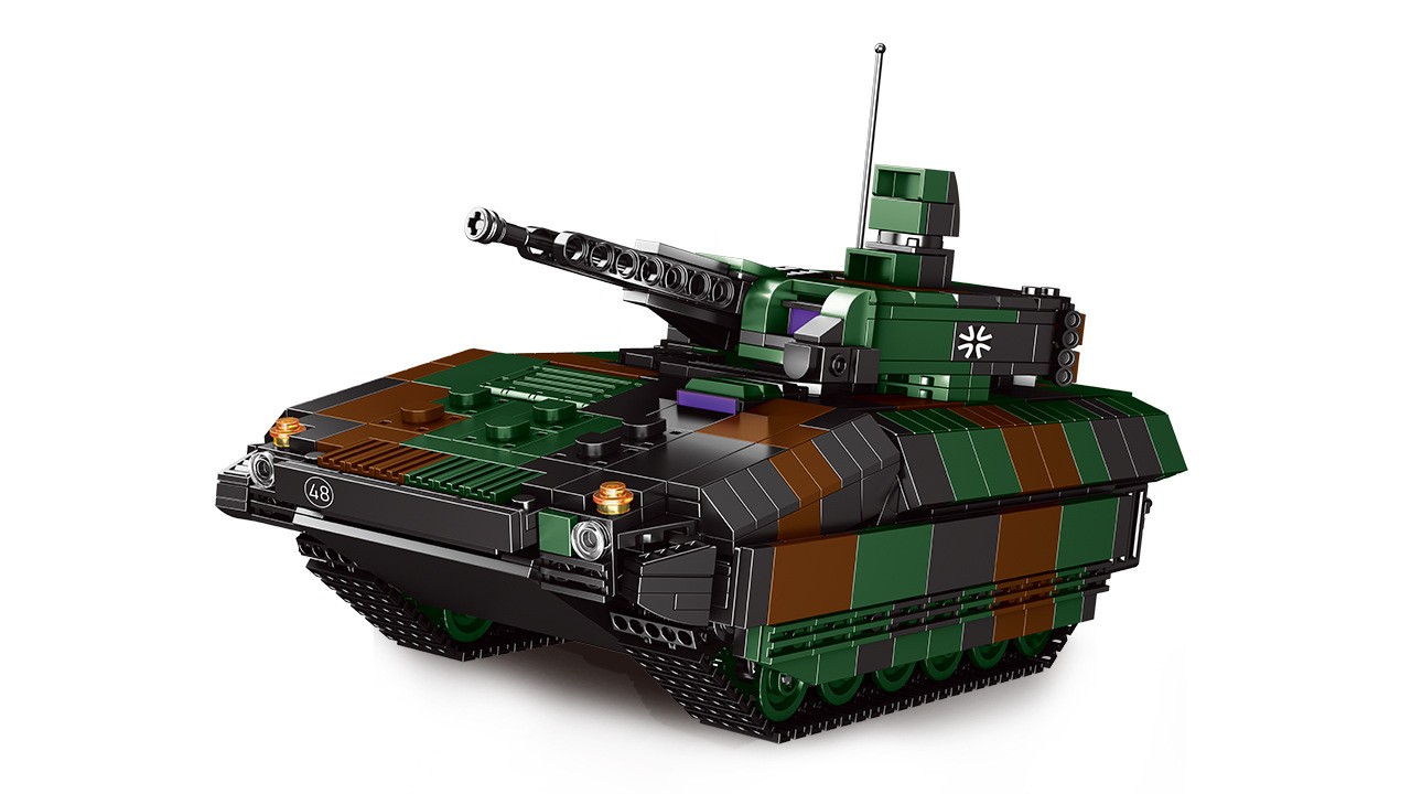 兼容乐高积木遥控车珍藏坦克军事拼插拼军事系列moc小颗粒拼装玩具kv2