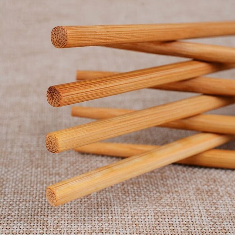 超值冲量50双100双夜市排档食堂酒店筷子木制品天然无漆竹筷家用 100